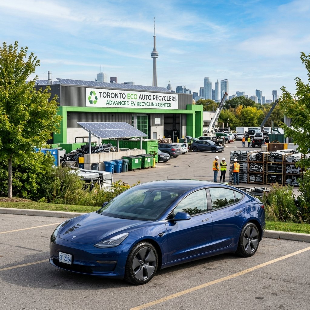 Eco-friendly hybrid and electric vehicle recycling at local Toronto auto wreckers